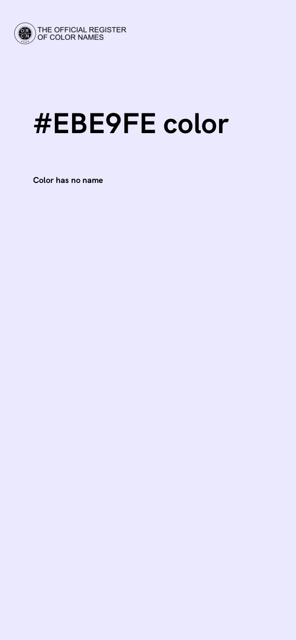 #EBE9FE color image
