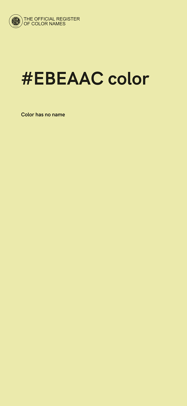 #EBEAAC color image
