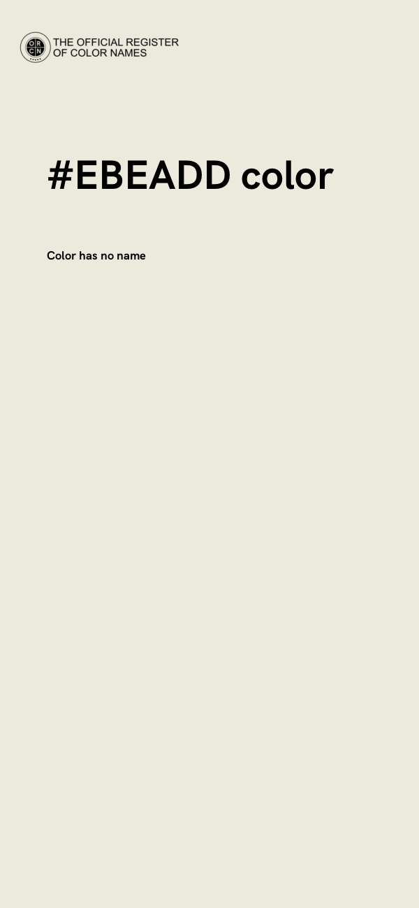 #EBEADD color image