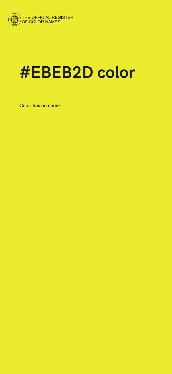 #EBEB2D color image