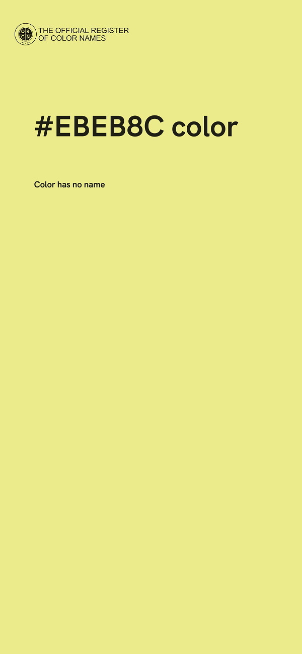 #EBEB8C color image