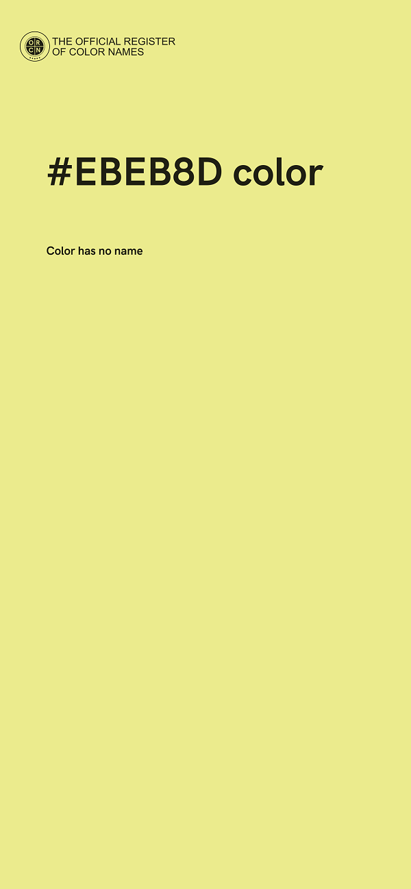 #EBEB8D color image