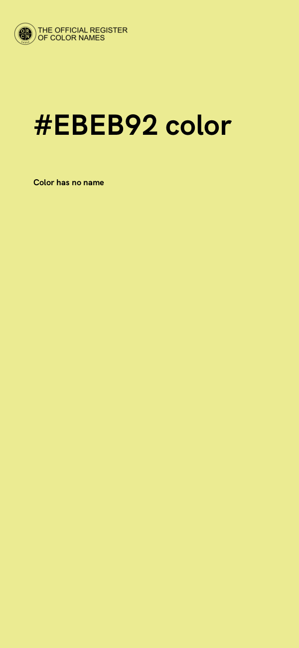 #EBEB92 color image