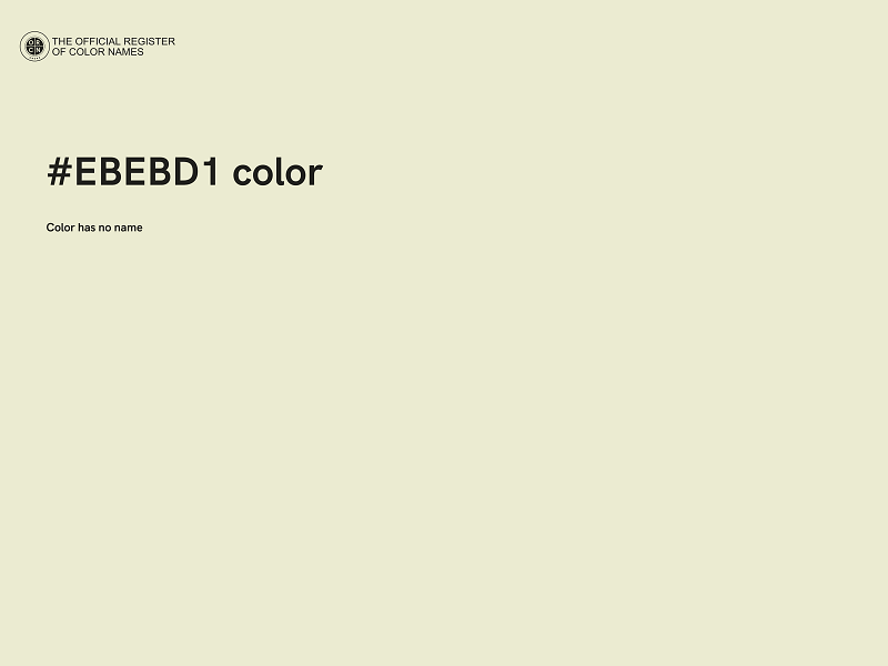 #EBEBD1 color image