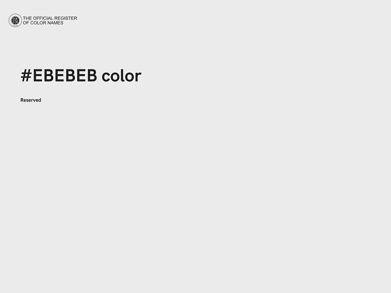 #EBEBEB color image