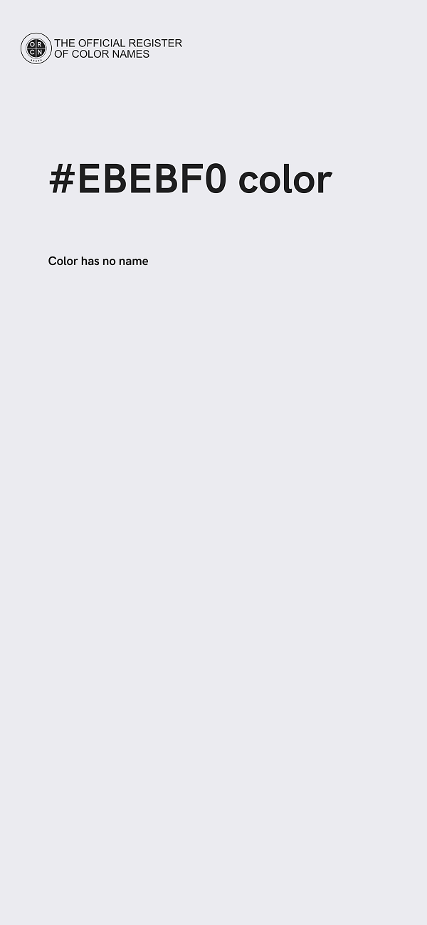 #EBEBF0 color image