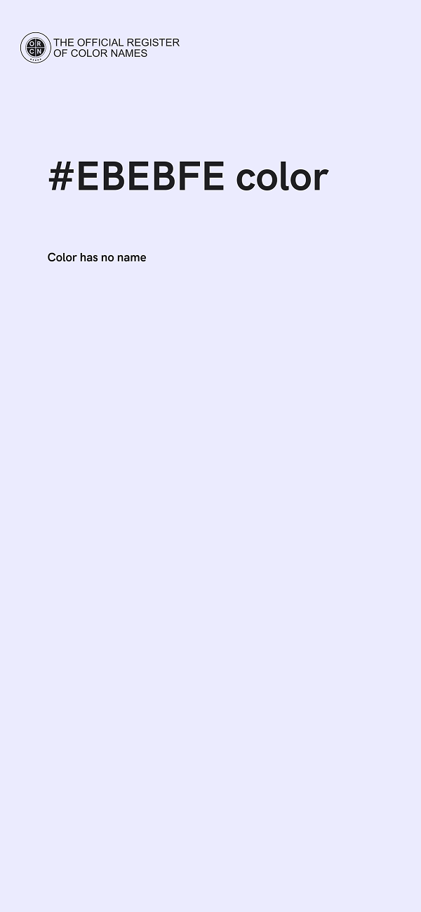 #EBEBFE color image