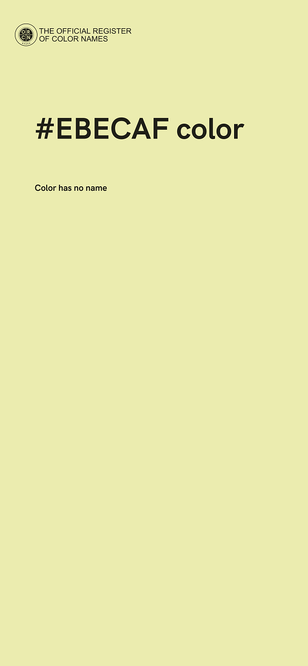 #EBECAF color image