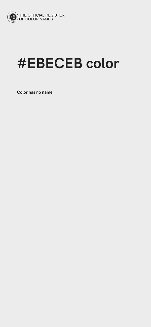 #EBECEB color image