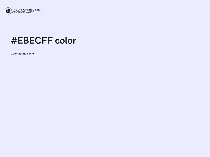 #EBECFF color image