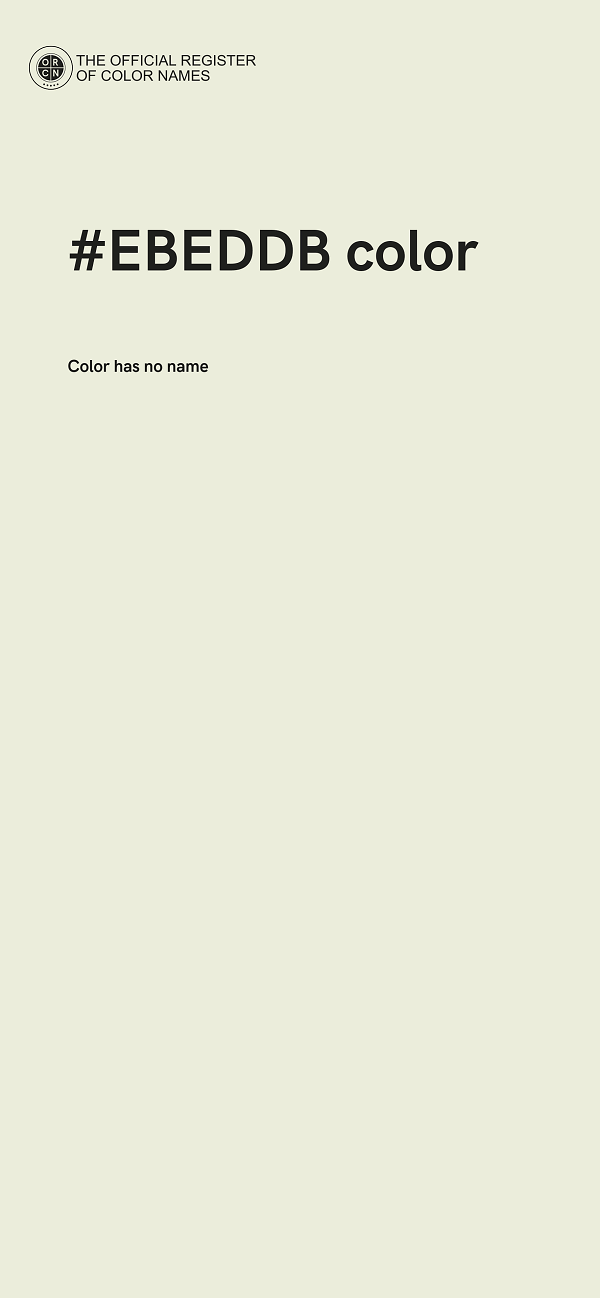 #EBEDDB color image