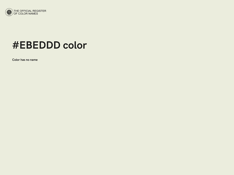 #EBEDDD color image