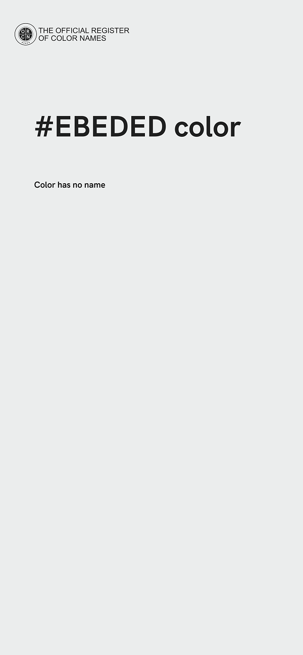 #EBEDED color image