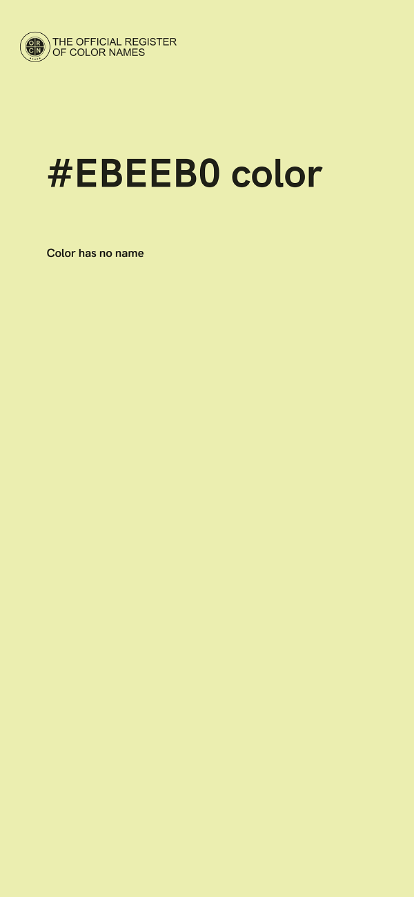 #EBEEB0 color image