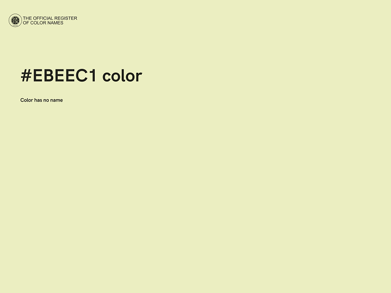 #EBEEC1 color image