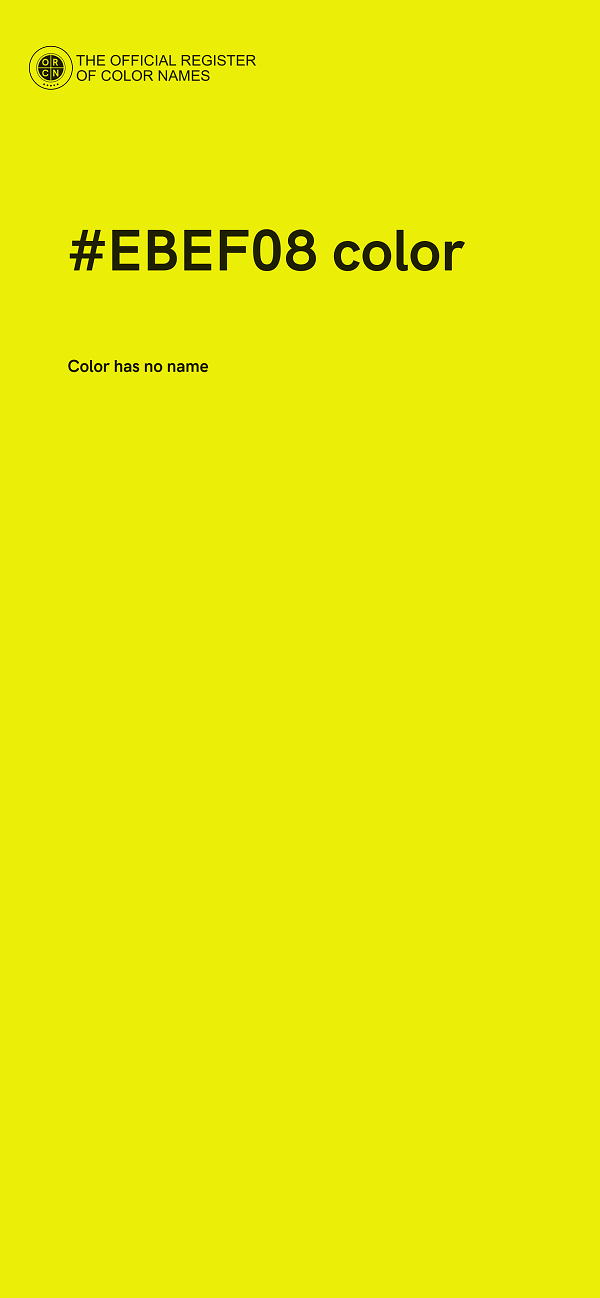 #EBEF08 color image
