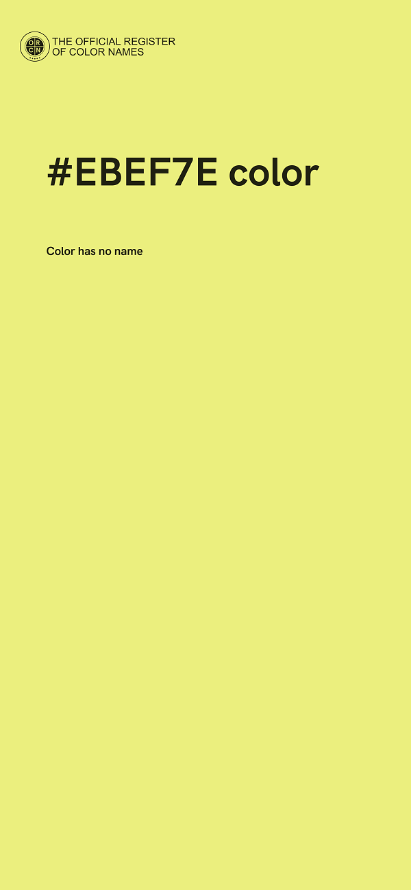 #EBEF7E color image