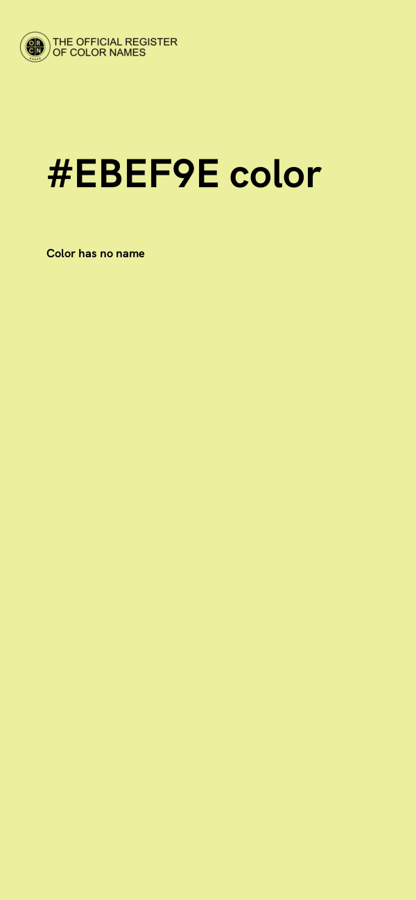 #EBEF9E color image