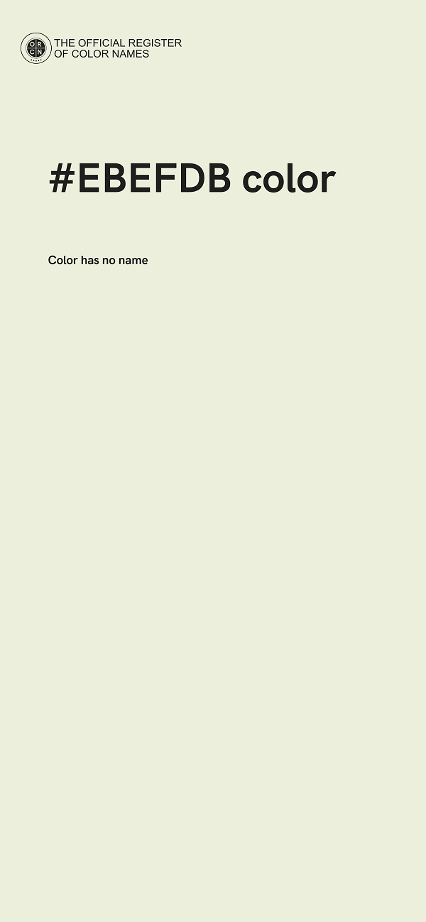 #EBEFDB color image