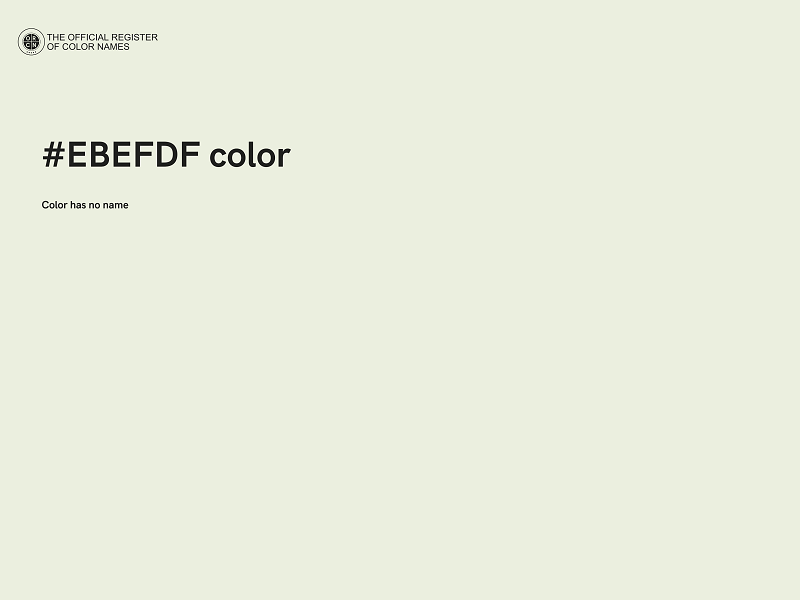 #EBEFDF color image