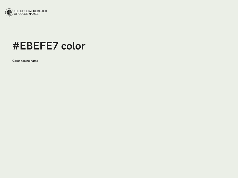 #EBEFE7 color image