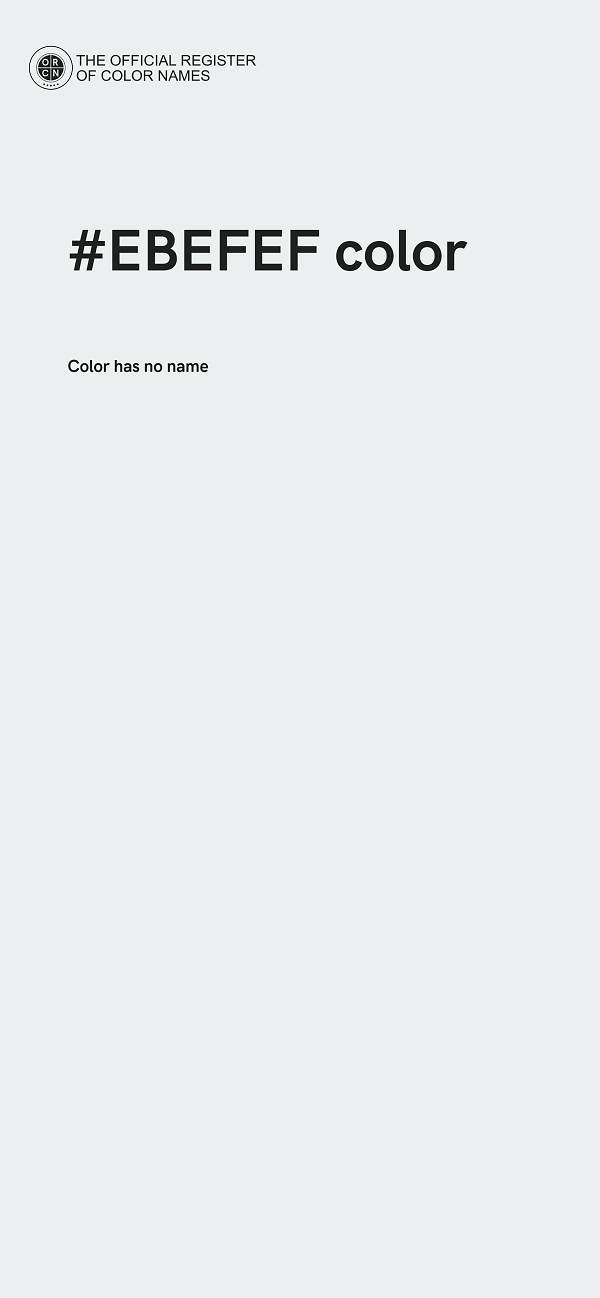 #EBEFEF color image