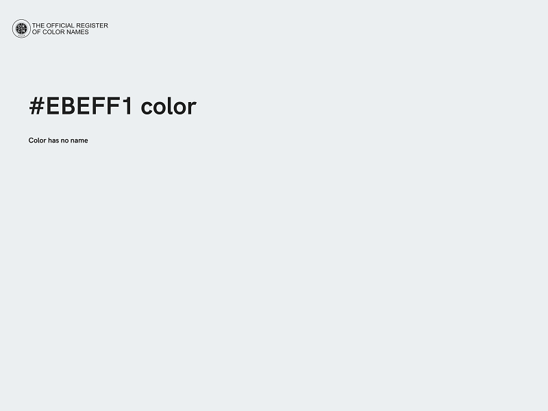 #EBEFF1 color image