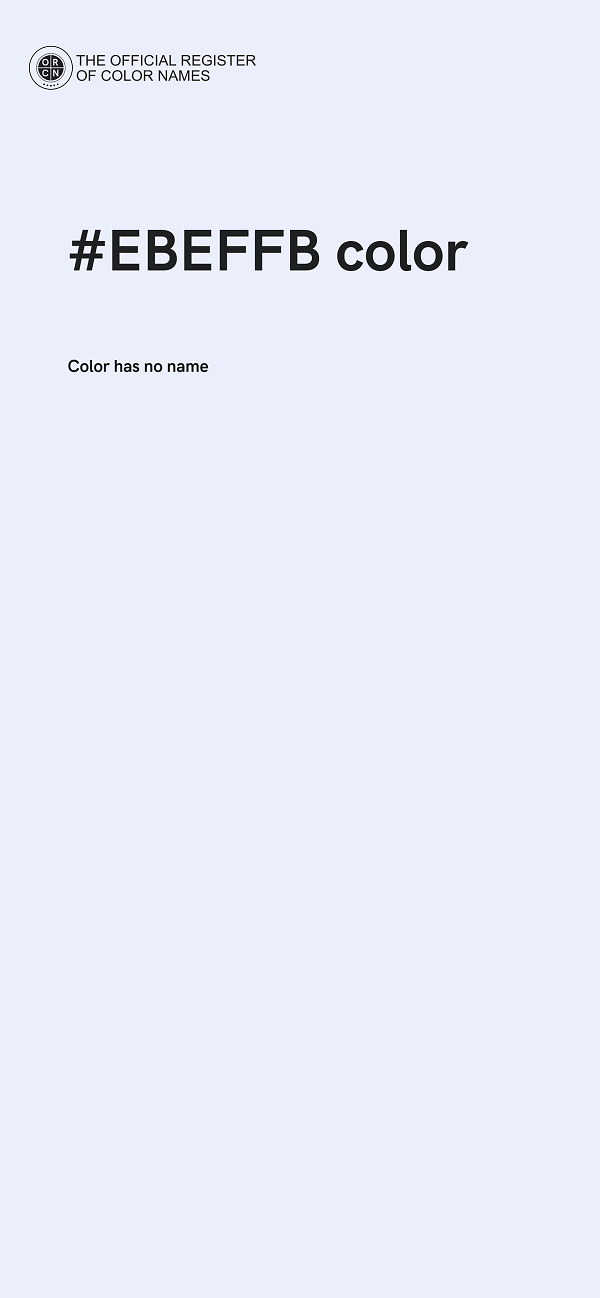 #EBEFFB color image