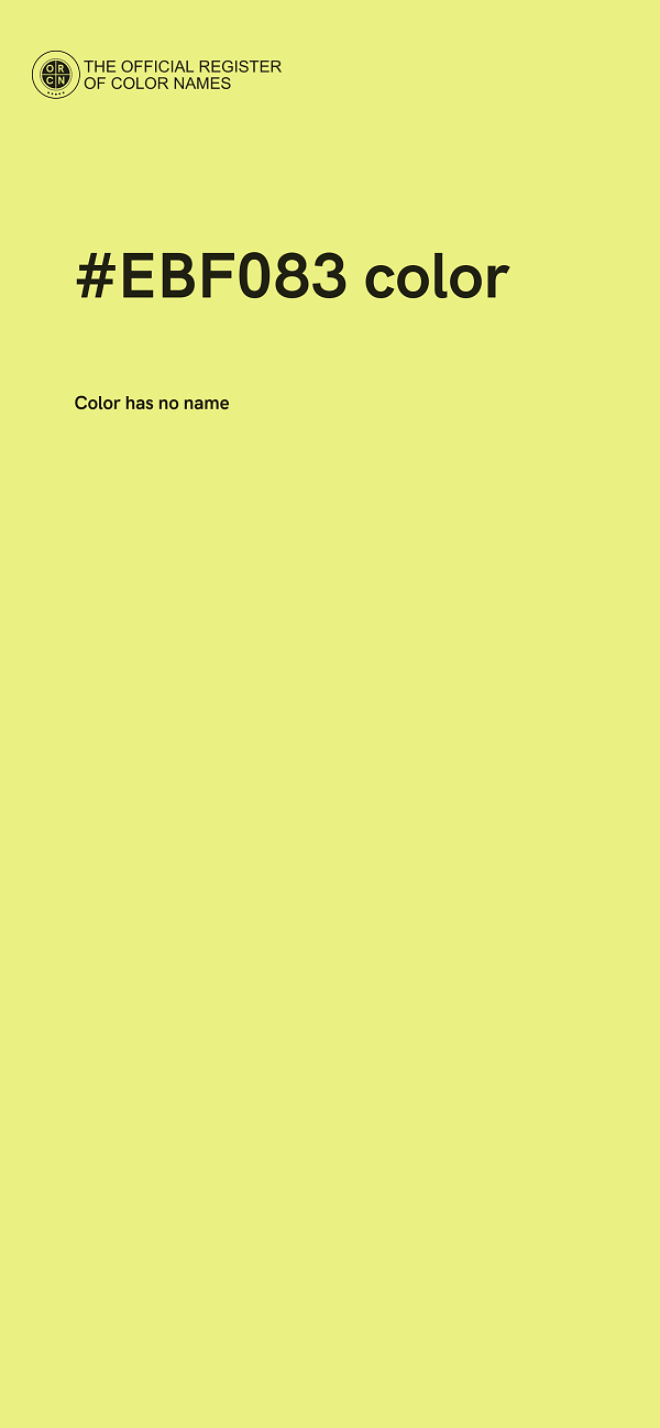 #EBF083 color image