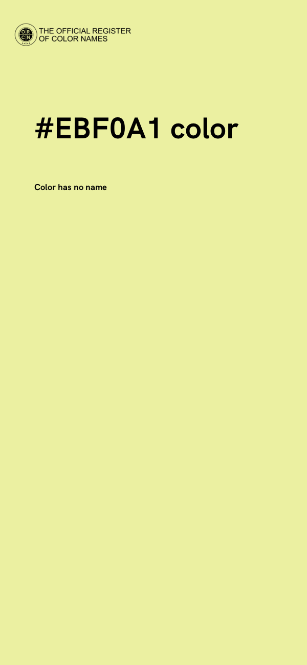 #EBF0A1 color image