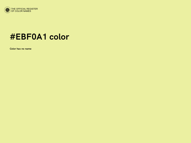 #EBF0A1 color image