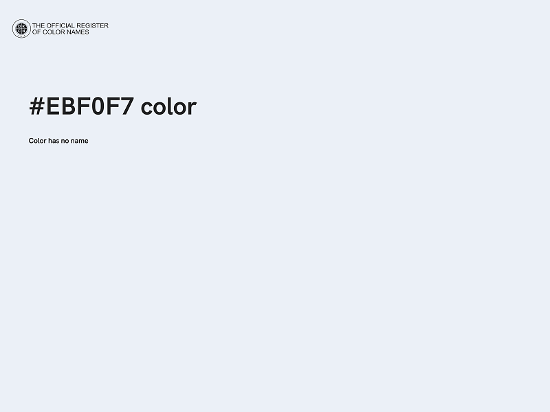 #EBF0F7 color image