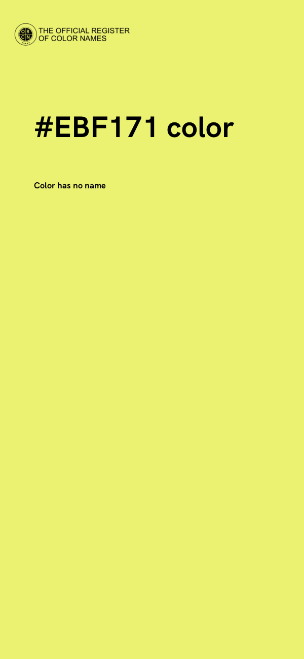 #EBF171 color image