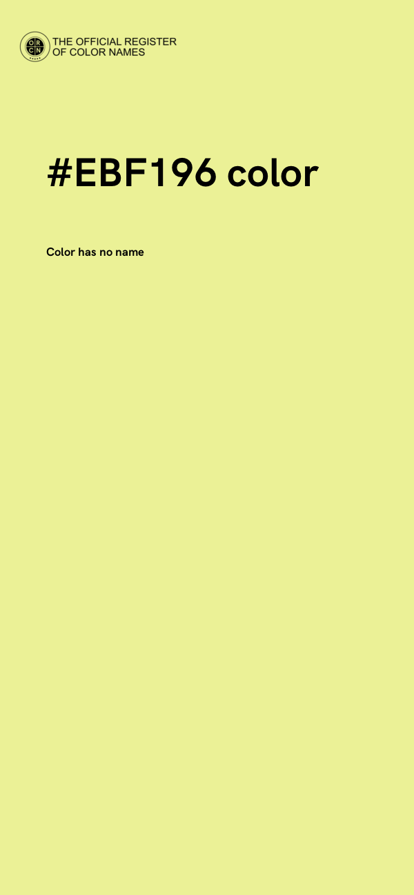 #EBF196 color image