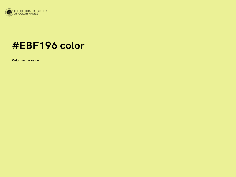 #EBF196 color image