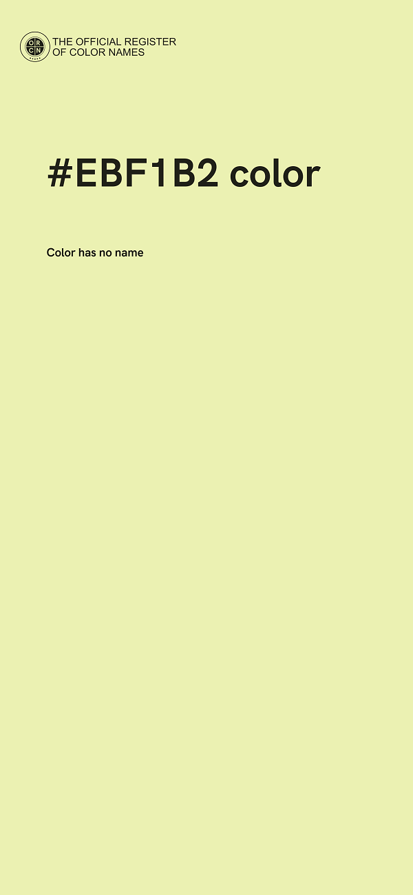 #EBF1B2 color image