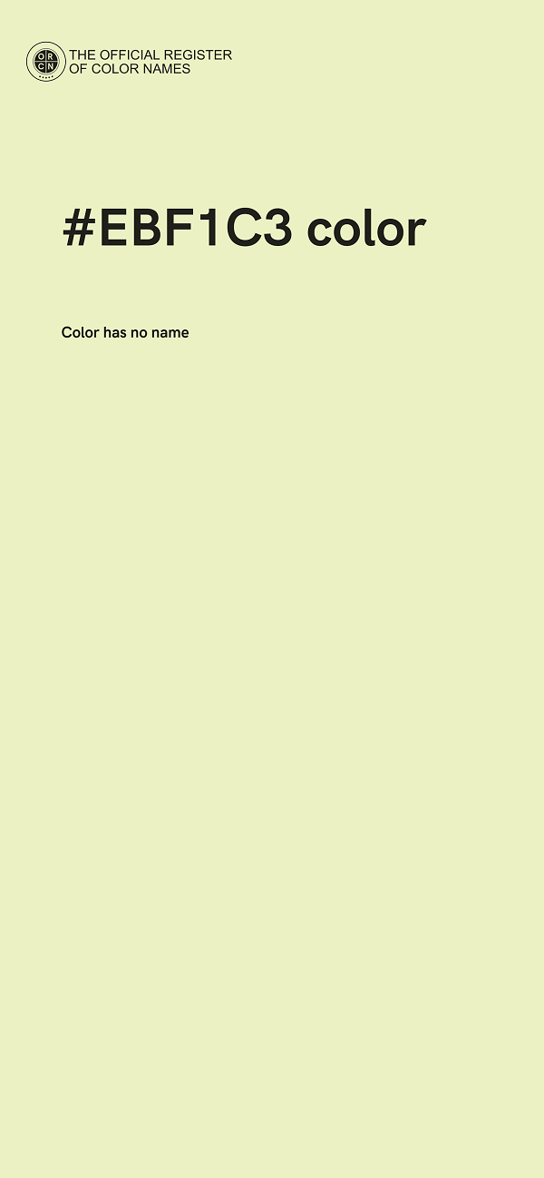 #EBF1C3 color image