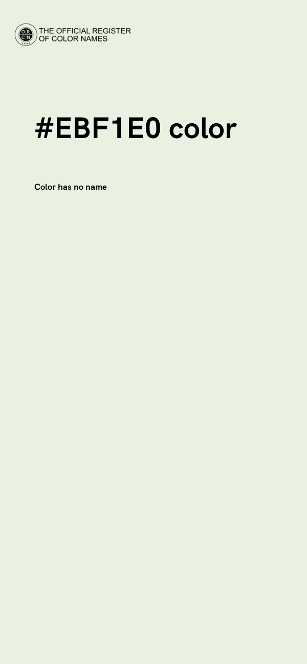 #EBF1E0 color image