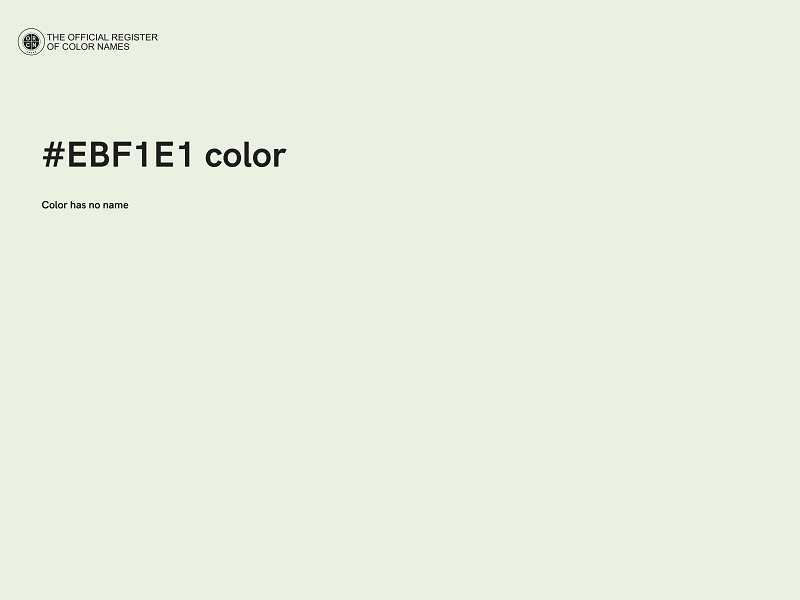 #EBF1E1 color image