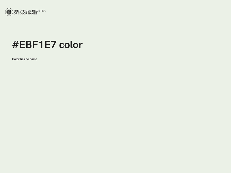 #EBF1E7 color image