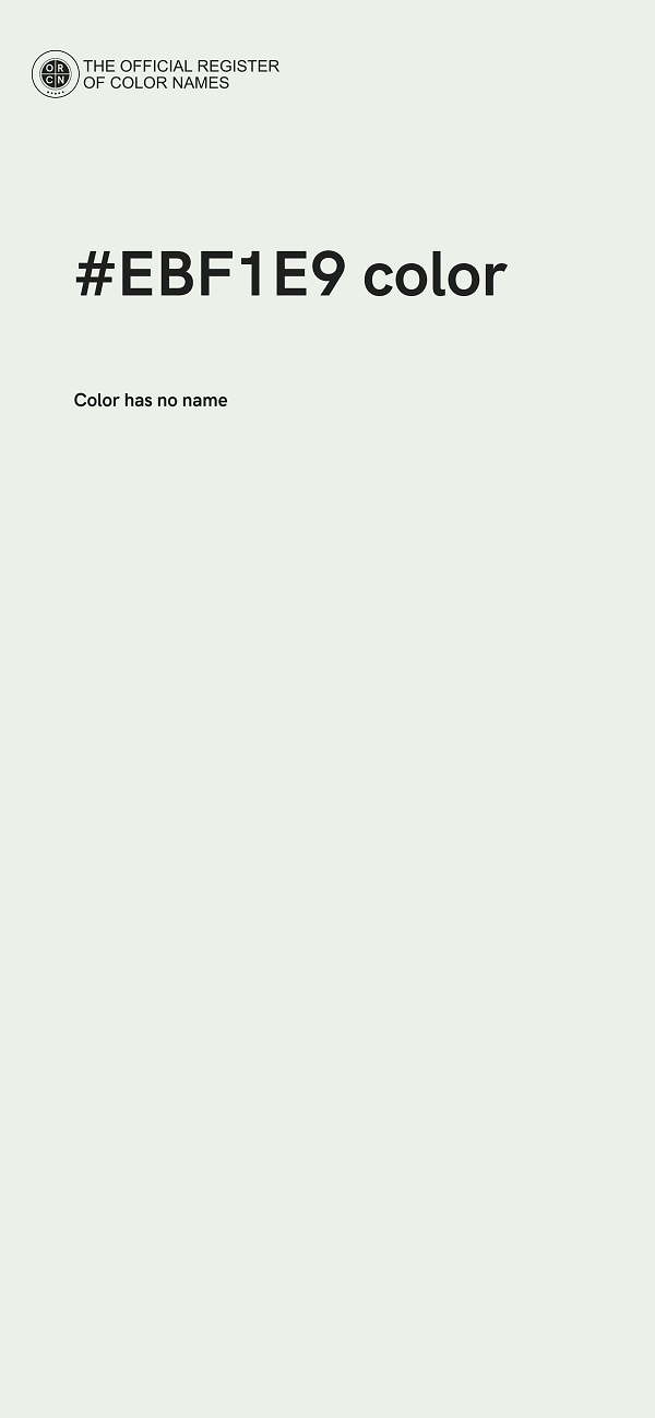 #EBF1E9 color image