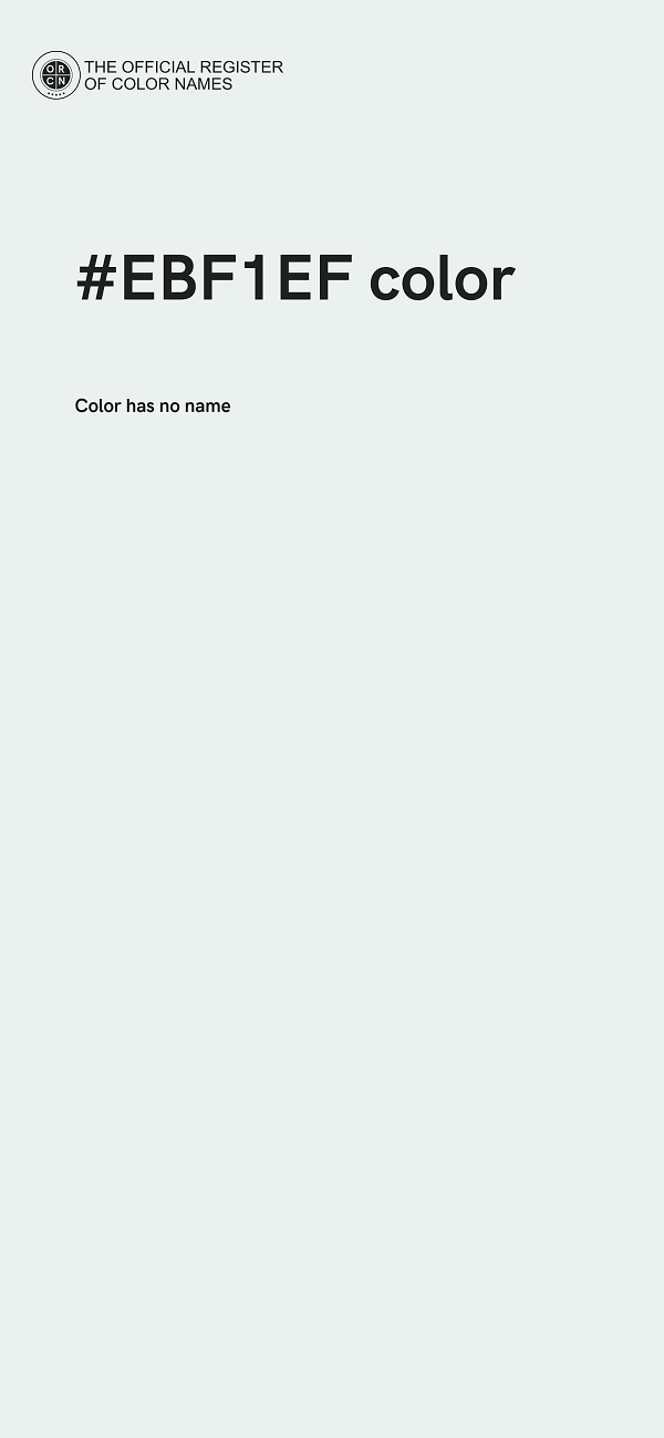#EBF1EF color image