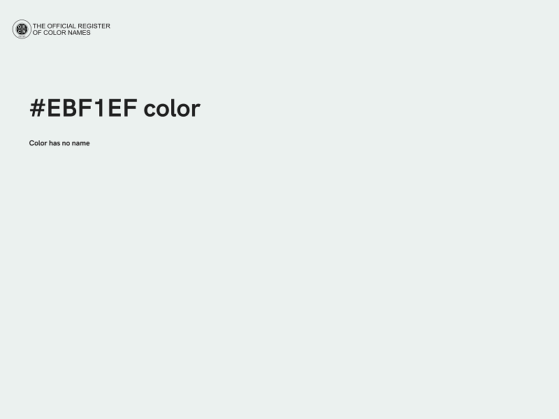 #EBF1EF color image