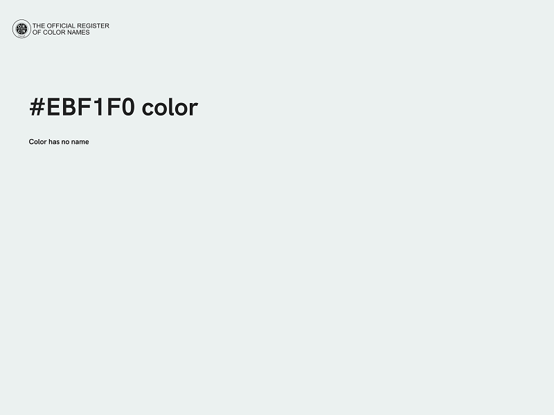 #EBF1F0 color image