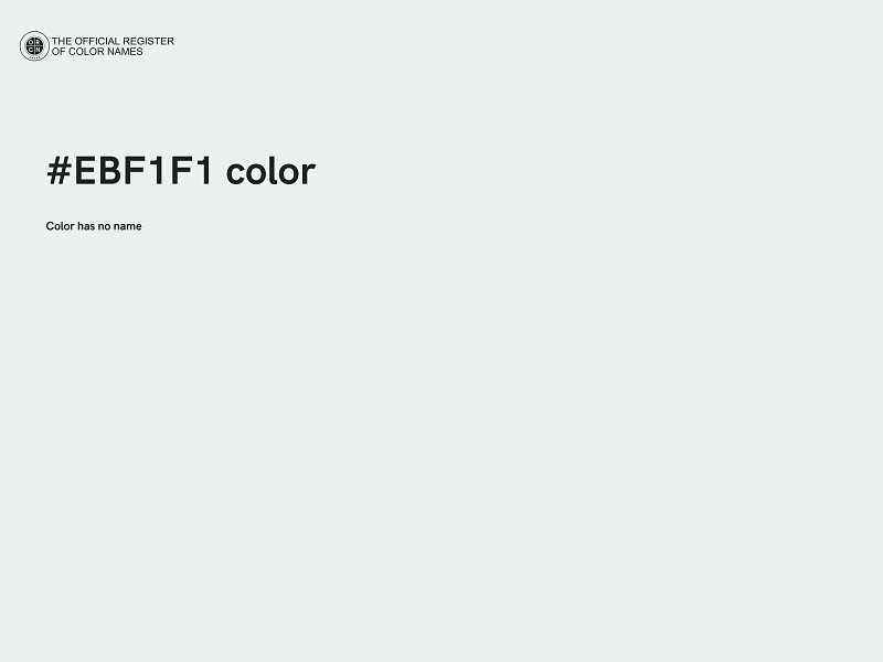 #EBF1F1 color image