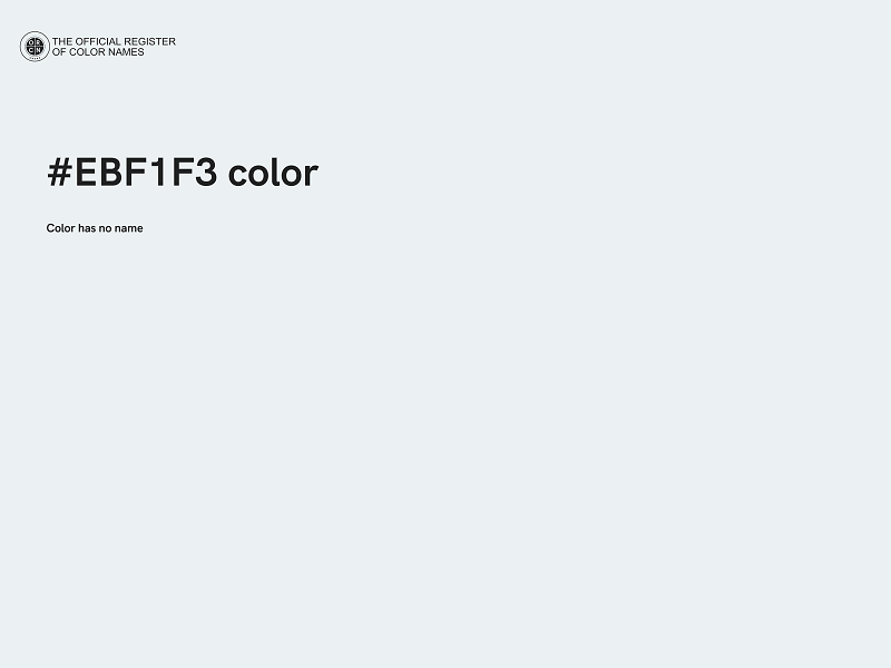 #EBF1F3 color image