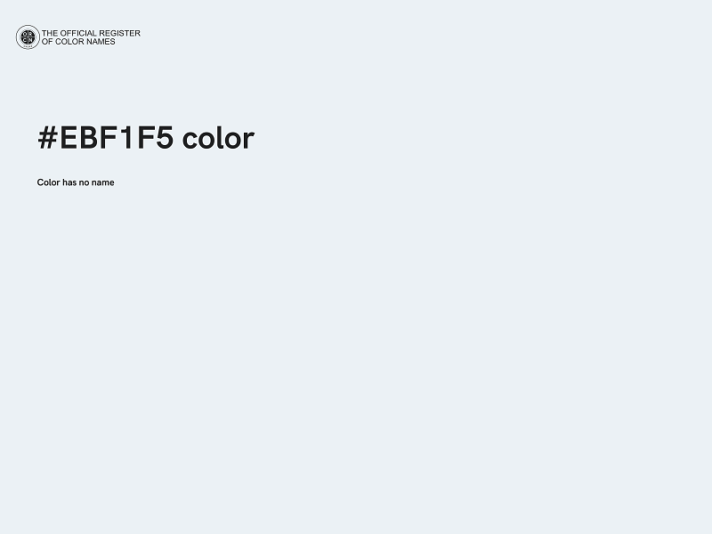 #EBF1F5 color image