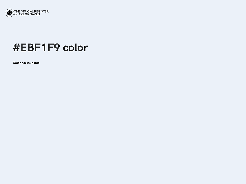 #EBF1F9 color image