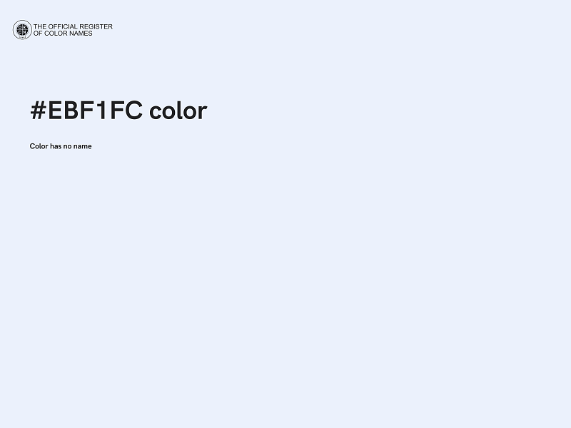 #EBF1FC color image