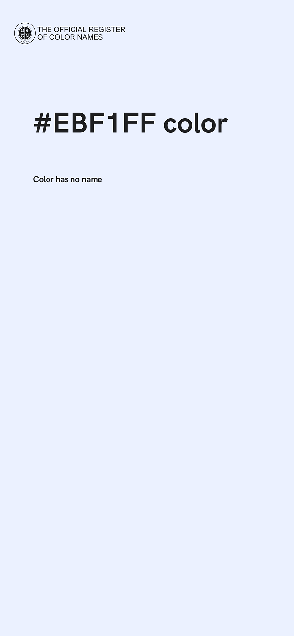 #EBF1FF color image